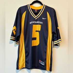Men’s Nike Mountaineers Jersey 5 Pat White WVU, Size Small